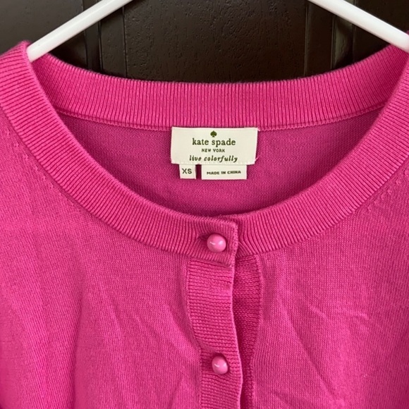 EUC Pink Kate Spade cardigan sweater - Picture 7 of 7